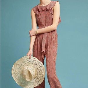 Red and white striped Anthropologie jumper